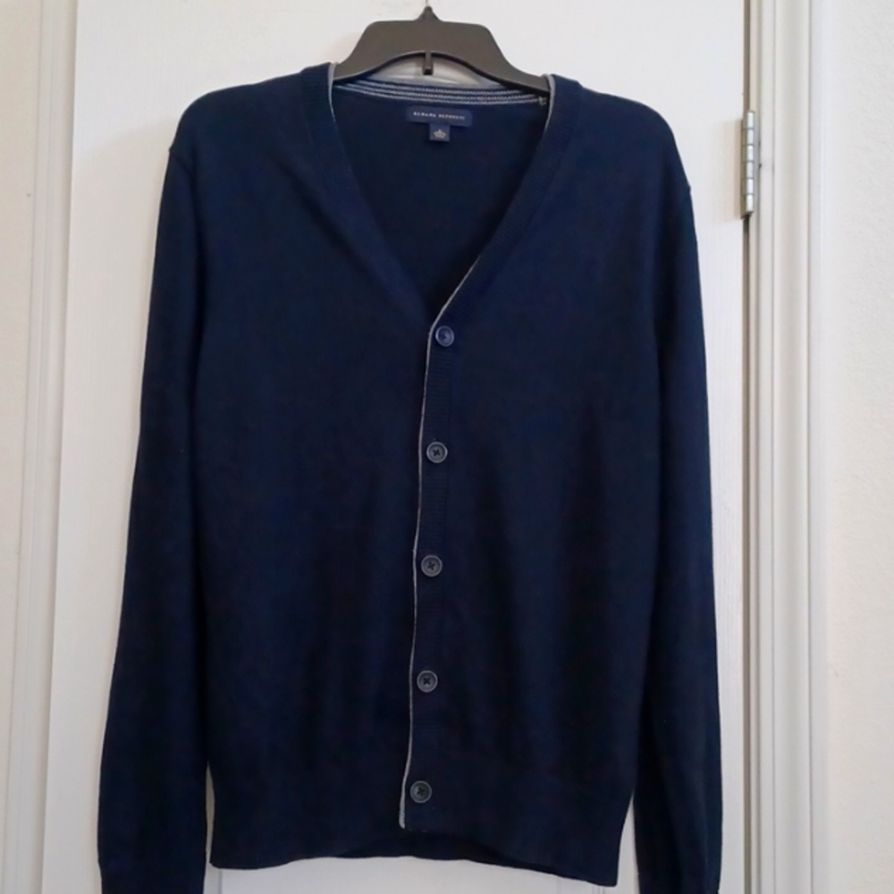 Banana Republic Button Down, Double Trim Cardigan!
